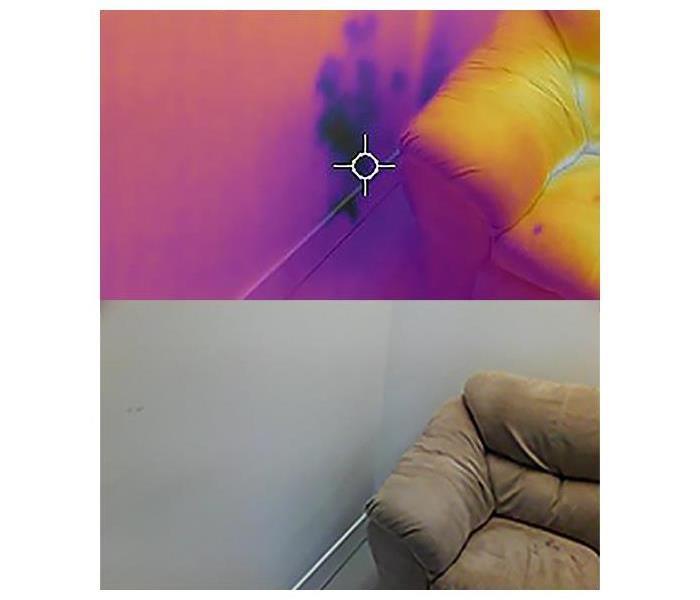 Using thermal imaging to identify potential causes of water leaks and moisture intrusion